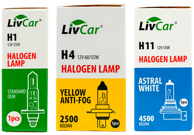 Галогенные лампы LivCar