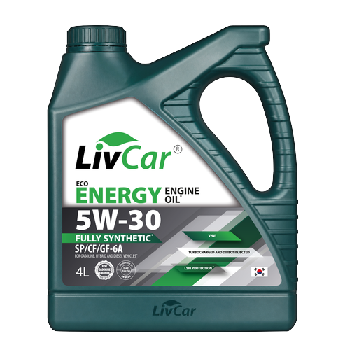 Моторное масло LivCar оптом: LIVCAR ENERGY ECO ENGINE OIL 5W30 API SP/CF/GF-6A