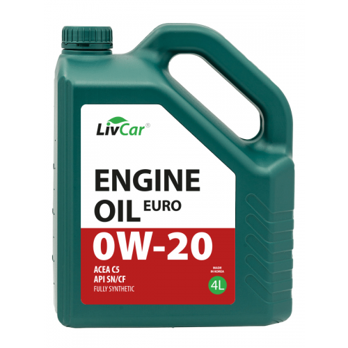 Моторное масло LivCar оптом: LIVCAR EURO ENGINE OIL 0W20 ACEA C5 API SN/CF