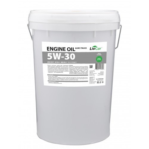 Моторное масло LivCar оптом: LIVCAR EURO TRUCK ENGINE OIL 5W30 ACEA E9/E7 API CK-4