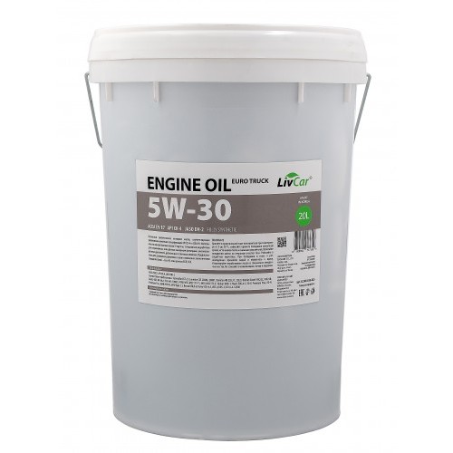 Моторное масло LivCar оптом: LIVCAR EURO TRUCK ENGINE OIL 5W30 ACEA E9/E7 API CK-4