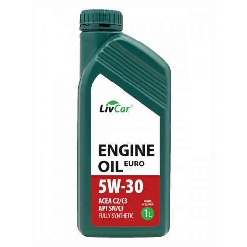 Моторное масло LivCar оптом: LIVCAR EURO ENGINE OIL 5W30 ACEA C2/3 API SN/CF