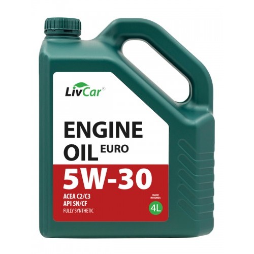 Моторное масло LivCar оптом: LIVCAR EURO ENGINE OIL 5W30 ACEA C2/3 API SN/CF